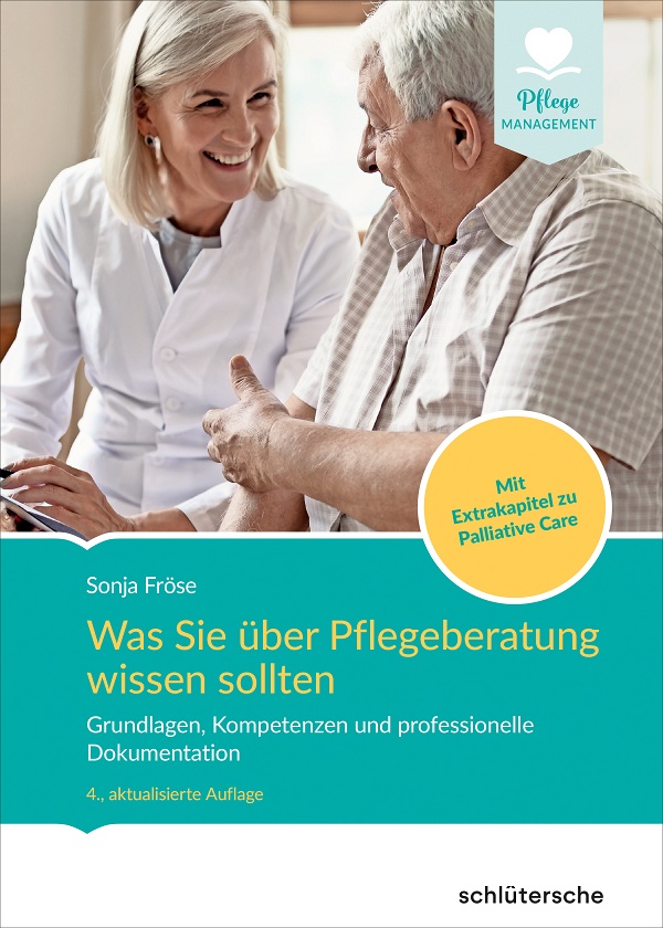 Buchcover Frau und älterer Mann im angeregten Gespräch